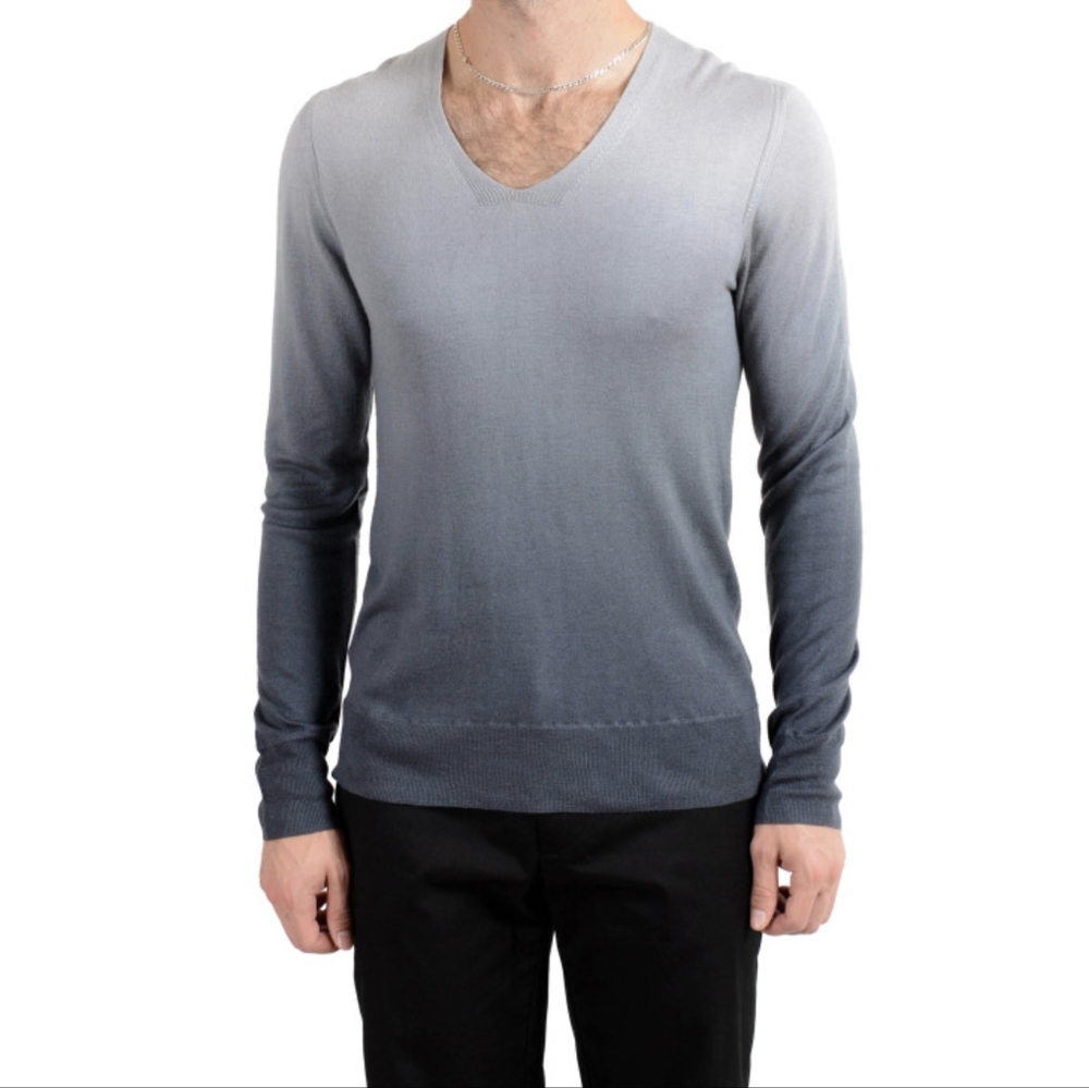 John Varvatos 'Artisan' silk/cashmere ombre sweater